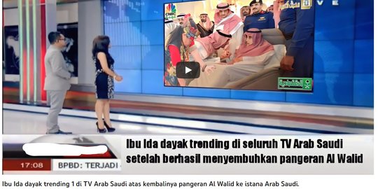 Ida Dayak Jadi Trending di Arab Saudi usai Sembuhkan Pangeran Al Waleed, Cek Faktanya