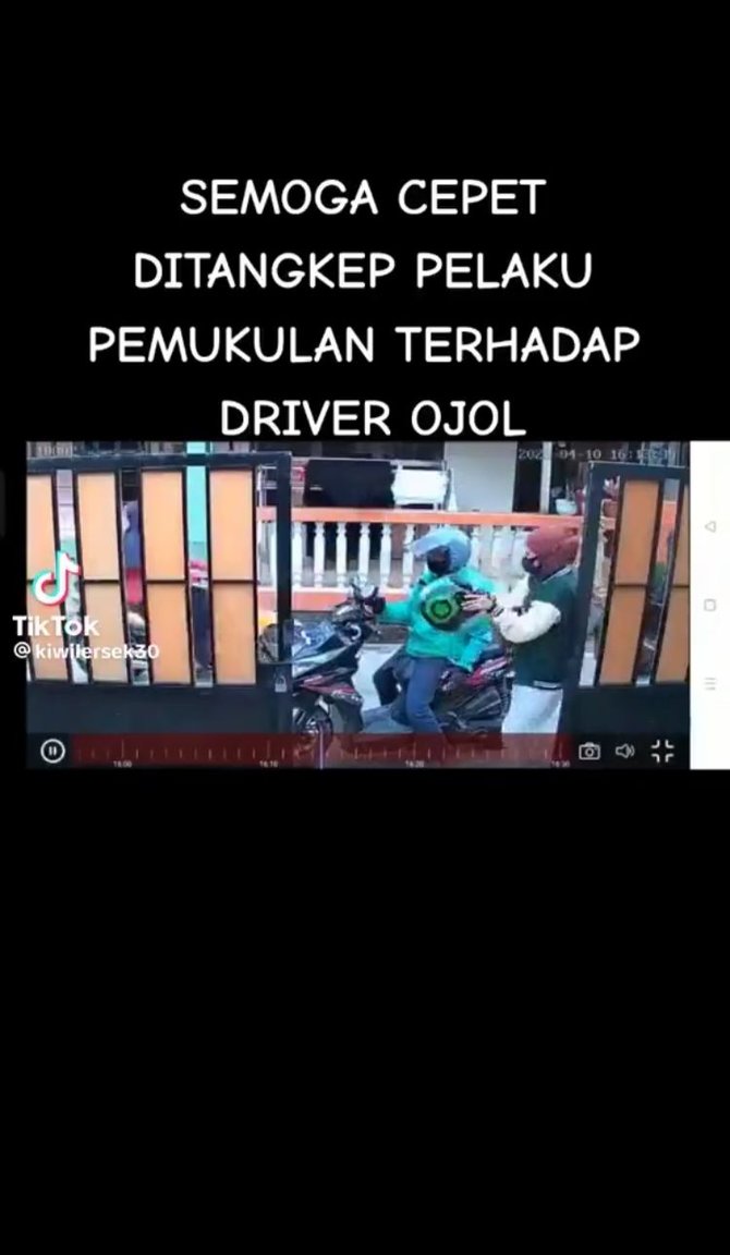 viral ojol di palembang dipukul orang tak dikenal usai antar penumpang bikin geram