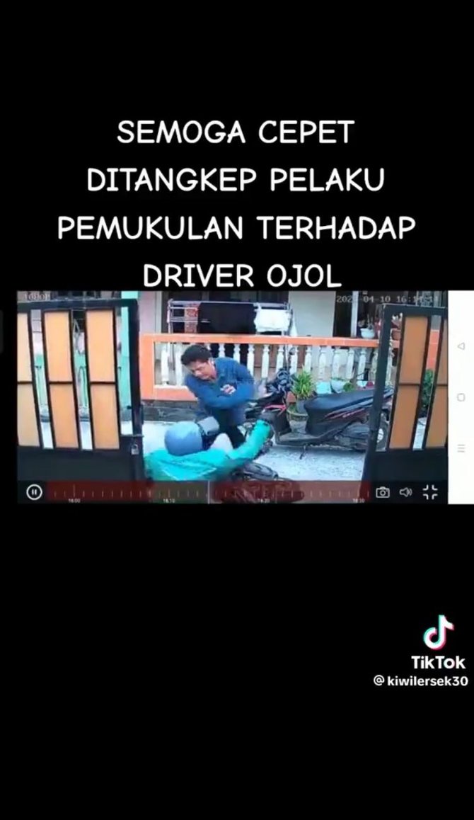 viral ojol di palembang dipukul orang tak dikenal usai antar penumpang bikin geram