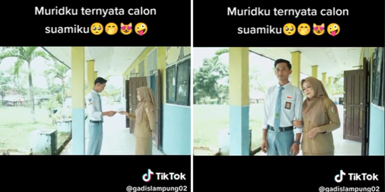 Viral Kisah Cinta Bu Guru SMA dengan Muridnya, Potret Preweddingnya Curi Perhatian