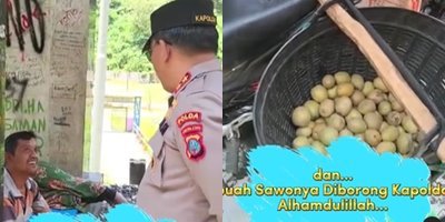 bikin bergetar momen jenderal polisi bertemu penjual sawo yang kelelahan