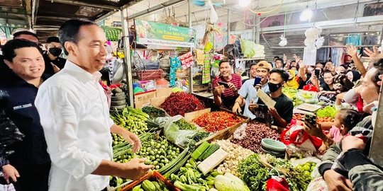 Jokowi Cek Harga Kebutuhan Pokok di Pasar Tugu Depok: Stabil Tidak Ada Keluhan