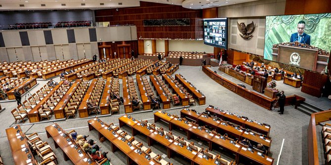 Suasana Paripurna Tutup Masa Sidang DPR IV Tahun 2022-2023