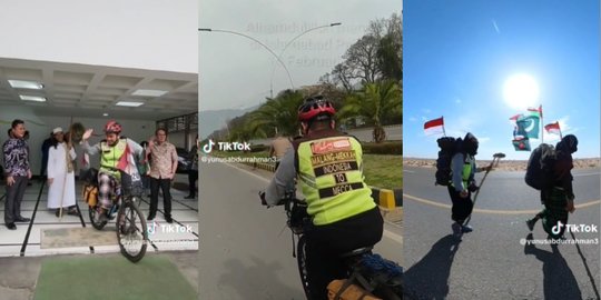 Kisah Pak Yunus Naik Haji Gowes Sepeda dari Malang, Kini Telah Sampai Oman