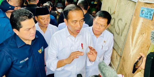 Jokowi Ajak Mardiono Blusukan ke Pasar Cek Ketersediaan dan Harga Pangan