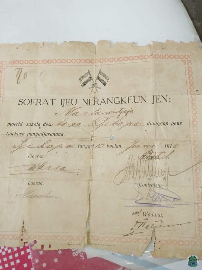 viral warganet temukan surat kelulusan tahun 1918 pakai bahasa sunda ejaan jaman dulu