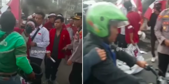 Terhambat Cari Nafkah, Ojol Buka Jalan yang Diblokir Demo Mahasiswa 'Ini Jalan Umum'