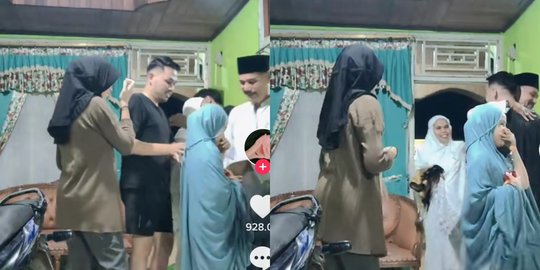 Viral Kejutan saat Orang Tua Pulang Tarawih, Anak yang Merantau Sudah di Rumah
