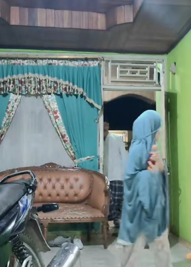 viral kejutan saat orang tua pulang tarawih anak sudah di rumah