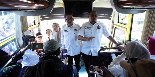 Fadli Zon dan Andre Rosiade Lepas 3.100 Pemudik ke Sumbar