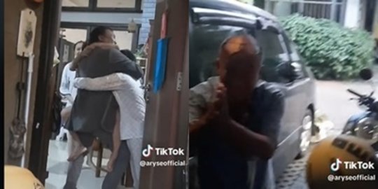 Beri Kejutan Mudik pada Anak, Pria Ini Justru Bikin Driver Taksi Online Menangis