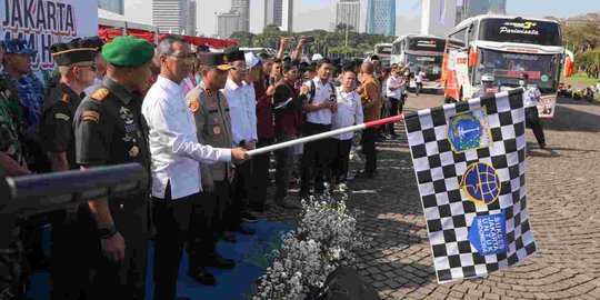 Lepas Mudik Gratis, Pj Gubernur DKI Minta Pemudik Sabar Kalau di Perjalanan Macet