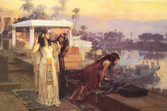 lukisan cleopatra di teras philae