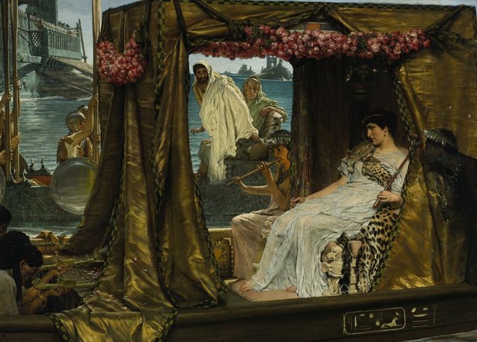 lukisan cleopatra menemui mark antony