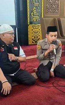 sudah ganteng anggota polisi lagi ternyata bripda bikhar hafidz quran