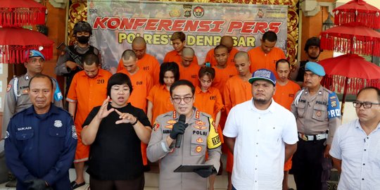 Tangkap 54 Tersangka Narkotika, Polresta Denpasar Sita Hampir 1 Kg Sabu dan Ganja