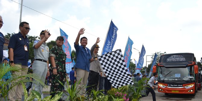 Minimalisir Macet, 19 Bus Mudik Gratis Pemprov Sumsel Dilepas