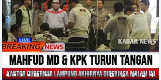 CEK FAKTA: Kantor Gubernur Lampung Digeledah KPK? Simak Faktanya