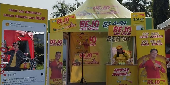 Pemudik Tetap Prima dengan Bejo Jahe Merah di SPBU Darussalam 3 Jomin