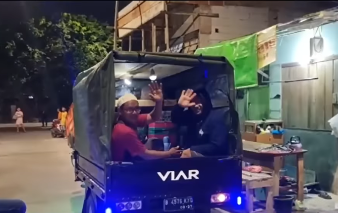 mudik pakai motor gerobak modifikasi