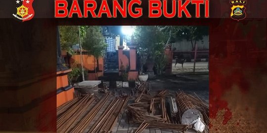 Curi 62 Ton Besi Ulir Senilai Rp675 Juta, Tujuh Karyawan Proyek Ditangkap Polisi