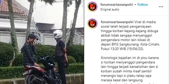 Momen Kapolres Cimahi Minta Doa Tangkap 'Bang Jago' Viral Bikin Pemotor Kejang-Kejang