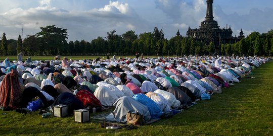 Potret Jemaah Muhammadiyah di Berbagai Daerah Gelar Salat Idulfitri 1444 H