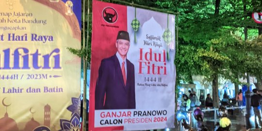 Ganjar Pranowo Capres PDIP, Spanduk Dukungan Bertebaran di Kota Bandung