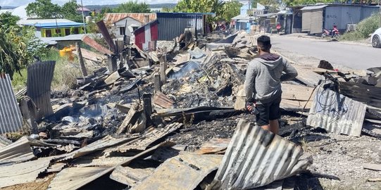 Ditinggal Salat Idulfitri, 4 Warung di Kupang Dilalap Api, Diduga Lupa Matikan Kompor