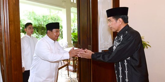 Momen Prabowo Silaturahmi ke Rumah Jokowi