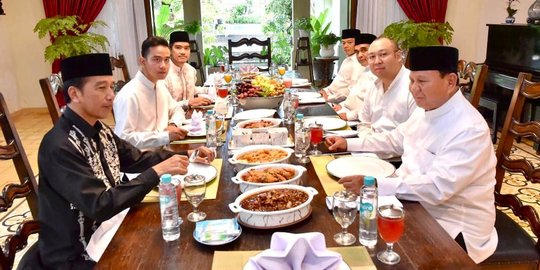 Idulfitri, Prabowo Silaturahmi ke Rumah Jokowi di Solo