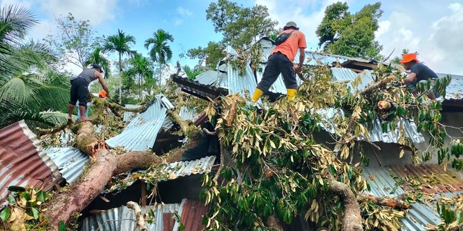 Puluhan Rumah di Nagan Raya Rusak Tersapu Angin Kencang
