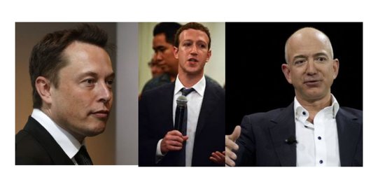 Begini Penampilan Jika Elon Musk, Mark Zuckerberg, dan Jeff Bezos Mendadak Miskin