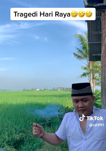 tragedi di hari raya nyalakan petasan di sawah malah dikejar gerombolan tawon