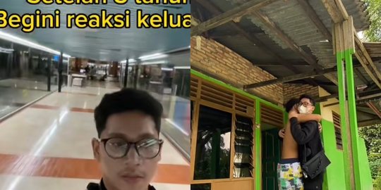 Viral Momen Pria Pulang Kampung setelah 8 Tahun Tak Mudik, Keluarga Nangis Histeris