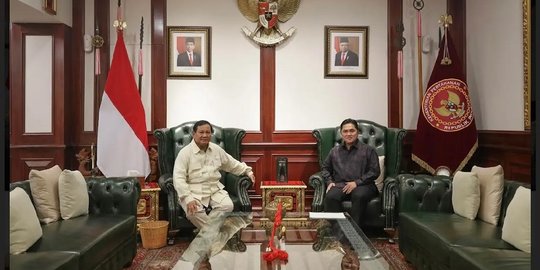 Menteri Paling Diapresiasi, Survei Poltracking: Prabowo dan Erick Thohir Tertinggi