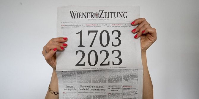 Senjakala Wiener Zeitung, Surat Kabar Tertua di Dunia yang Berhenti Cetak