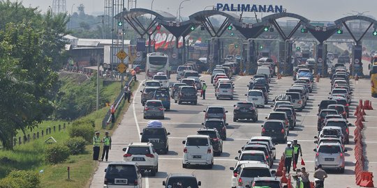 Kendaraan Arus Balik Meningkat, Polisi Terapkan One Way di Tol Cipali