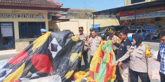 Polisi Sita Petasan dan Balon Udara Liar di Pekalongan, Pelaku Kabur