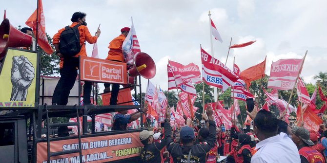 Polisi Antisipasi Penyusup Saat Demo Buruh Hari Ini