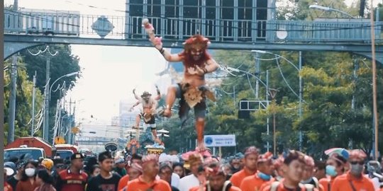 Serunya Pawai Ogoh-Ogoh, Bukti Rukunnya Kehidupan Umat Beragama di Semarang