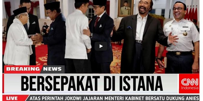 CEK FAKTA: Jokowi Perintahkan Menteri Bersatu Dukung Anies di Pilpres 2024?