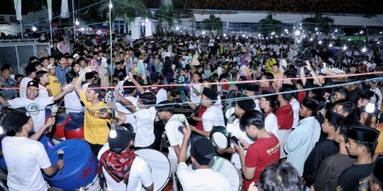 Ribuan Warga Sumenep Ramaikan Pesta Rakyat, Ada Seni Musik Tradisional Tong-Tong