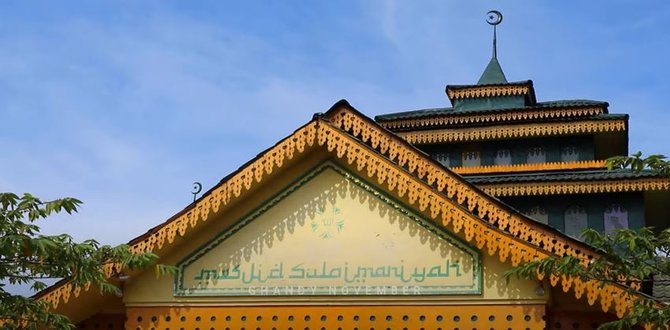 masjid sulaimaniyah peninggalan kesultanan serdang