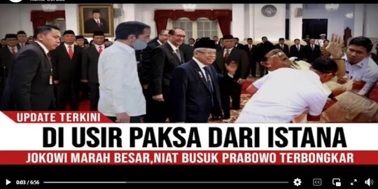 CEK FAKTA: Hoaks Presiden Jokowi Usir Prabowo Subianto Dari Istana ...