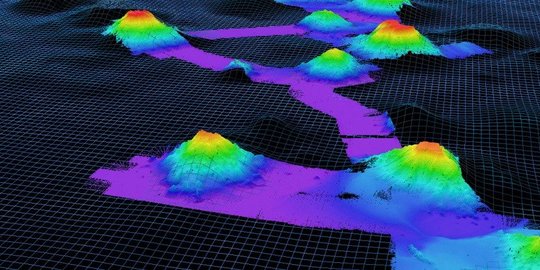 20.000 Gunung Berapi Kuno Ditemukan di Bawah Laut, Yang Terkecil Tingginya 412 Meter