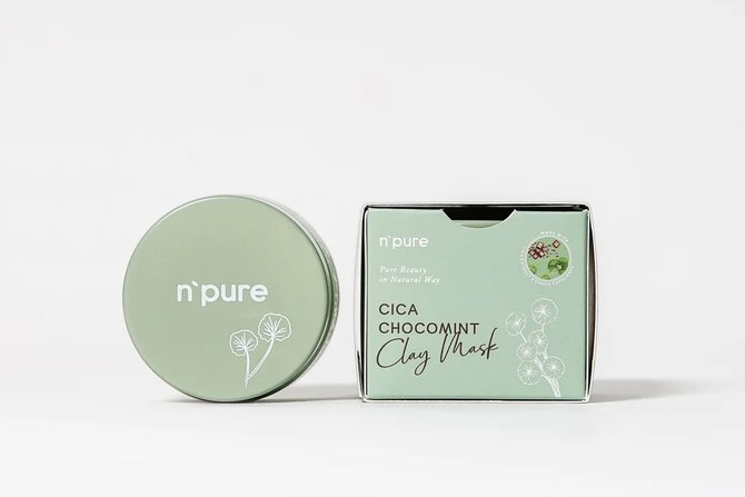 npure cica chocomint clay mask