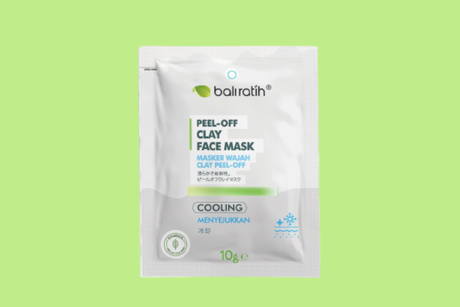 bali ratih peel off clay face mask cooling