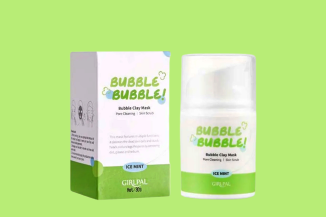 girlpal bubble bubble clay mask ice mint