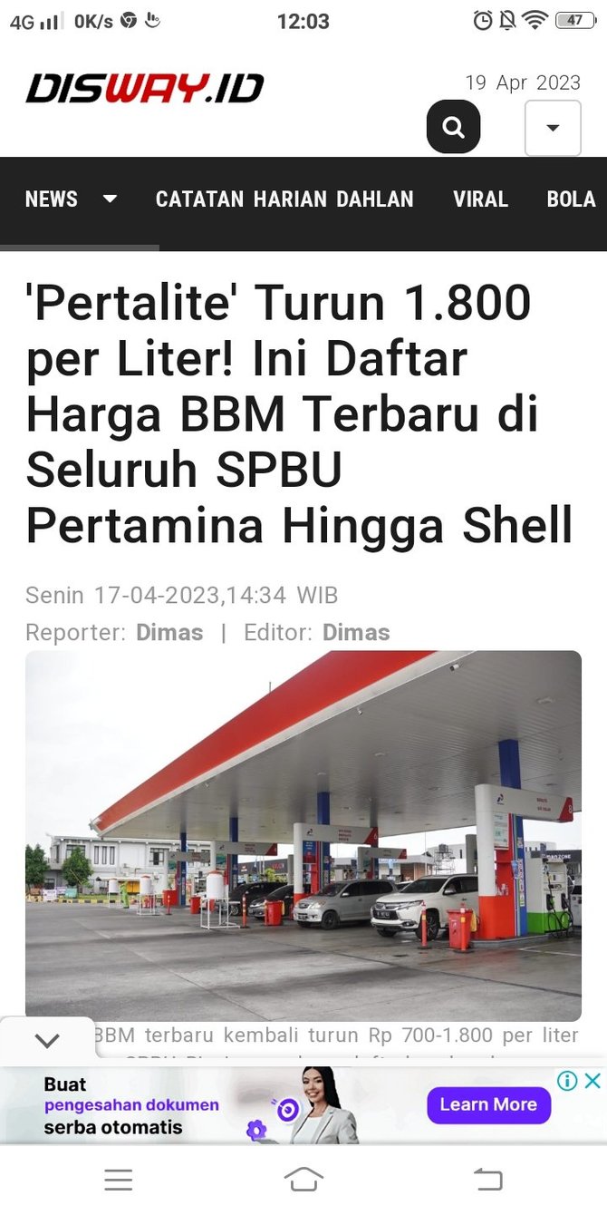 viral harga pertalite pertamina turun rp1800l cek fakta sebenarnya